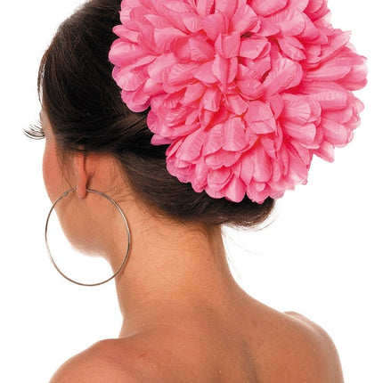 Bloem Haarclip Roze van Wilbers & Wilbers koop je bij Partywinkel