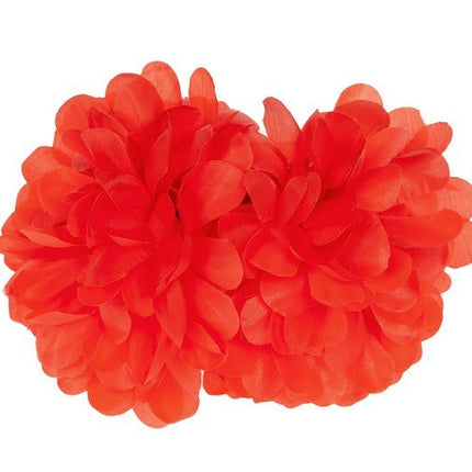Bloem Haarclip Rood van Wilbers & Wilbers koop je bij Partywinkel