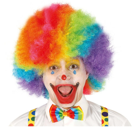 Halloween Afro Pruik Meerkleurig van Fiestas Guirca koop je bij Partywinkel