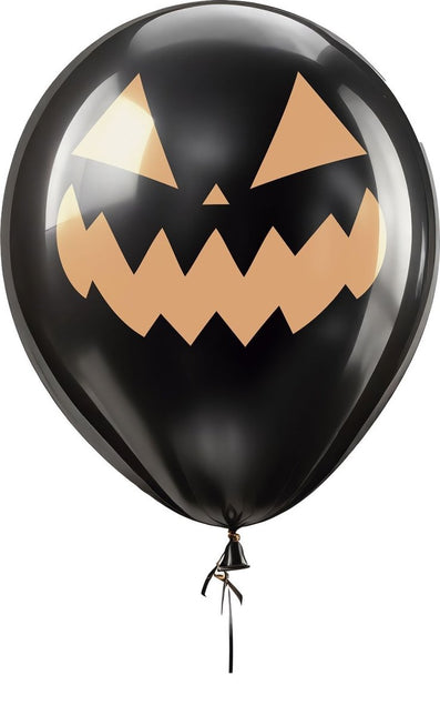 Halloween Ballonnen Pompoen 30cm 10st van Fiestas Guirca koop je bij Partywinkel