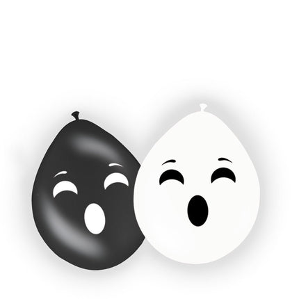 Halloween Ballonnen Spook 30cm 8st van Folat koop je bij Partywinkel