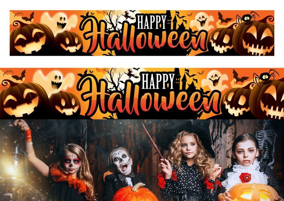 Halloween Banner Happy Halloween van Fiestas Guirca koop je bij Partywinkel
