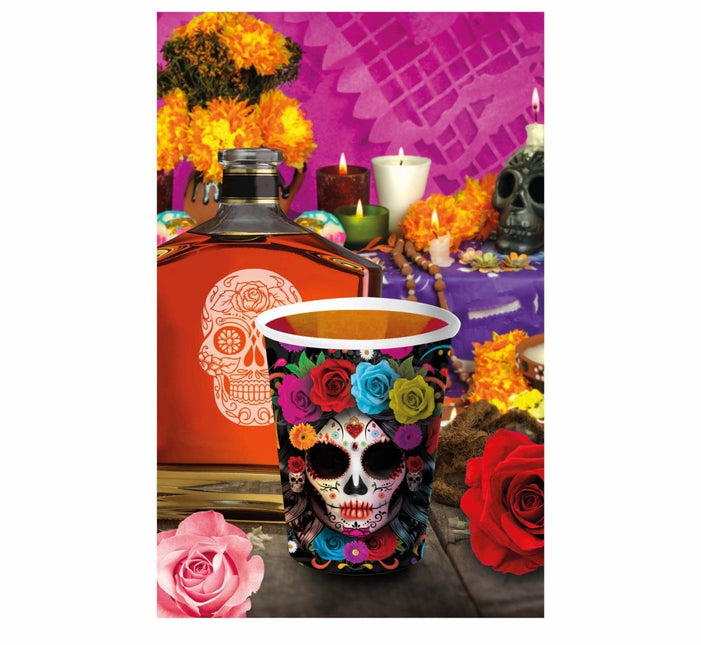 Halloween Bekers Doodshoofd 240ml van Fiestas Guirca koop je bij Partywinkel
