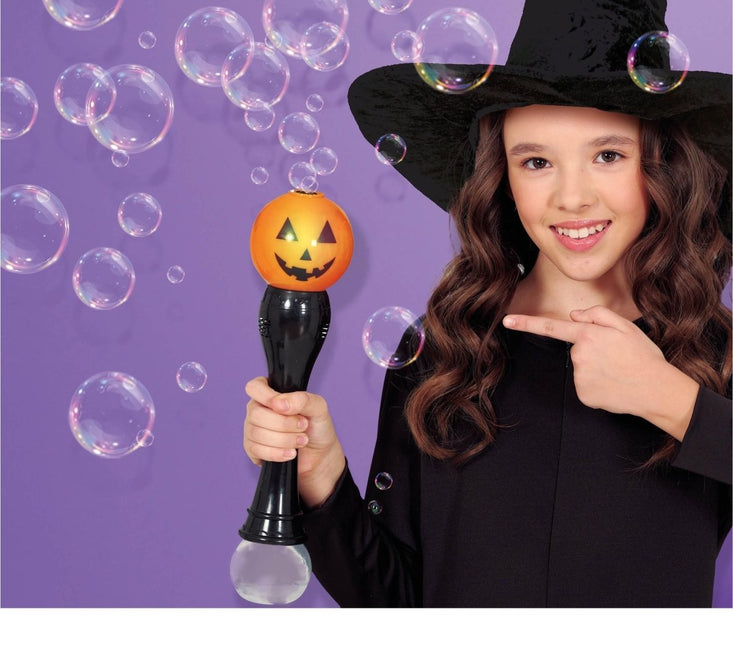 Halloween Bellenblaas Pompoen Led 36cm van Fiestas Guirca koop je bij Partywinkel