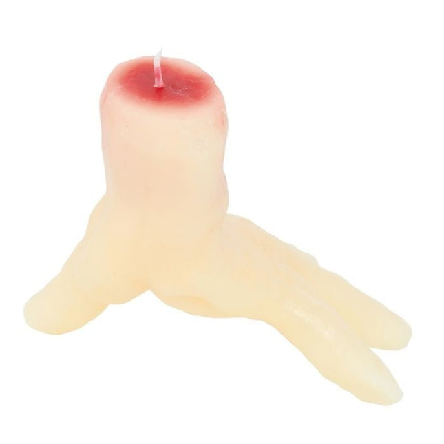 Halloween Bloederige Hand Kaars 15cm van Fiestas Guirca koop je bij Partywinkel