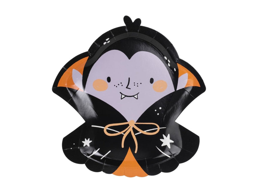 Halloween Borden Dracula 23cm 6st van Partydeco koop je bij Partywinkel