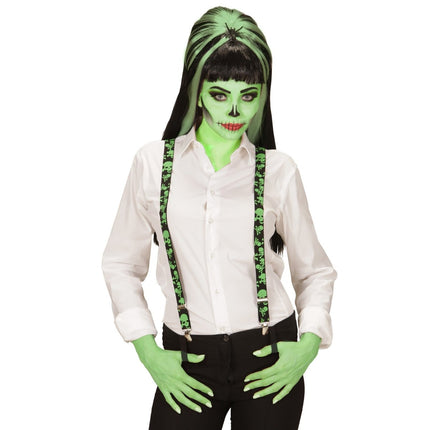 Halloween Bretels Schedels van Widmann koop je bij Partywinkel