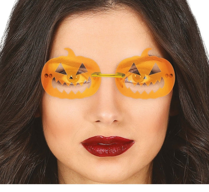 Halloween Bril Oranje Pompoenen van Fiestas Guirca koop je bij Partywinkel