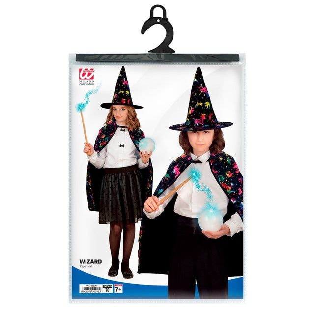 Halloween Cape Kind Tovenaar van Widmann koop je bij Partywinkel