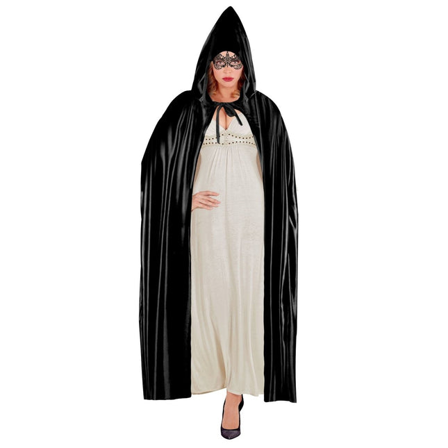Halloween Cape Zwart 1,42m van Widmann koop je bij Partywinkel
