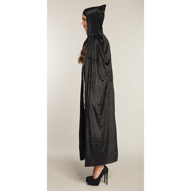 Halloween Cape Zwart 1,65m van Boland koop je bij Partywinkel