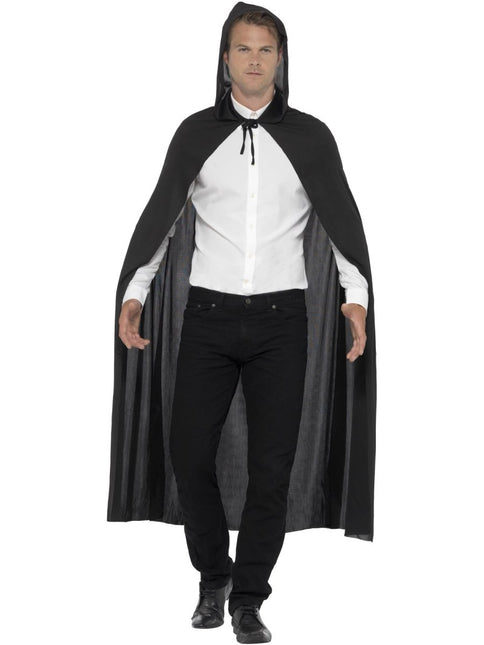 Halloween Cape Zwart Met Capuchon van Smiffys koop je bij Partywinkel