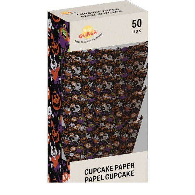Halloween Cupcake Vormpjes Papier 5cm 50st van Fiestas Guirca koop je bij Partywinkel