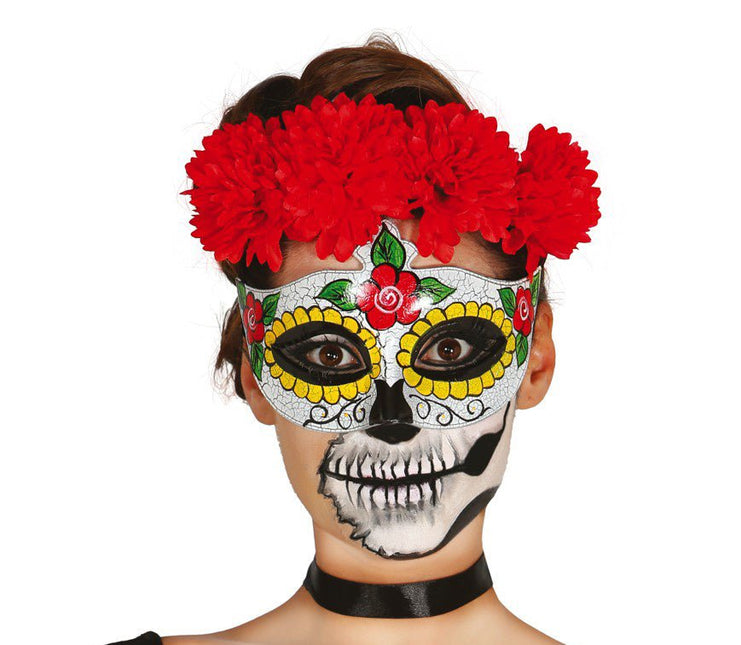 Halloween Day Of The Dead Masker van Fiestas Guirca koop je bij Partywinkel