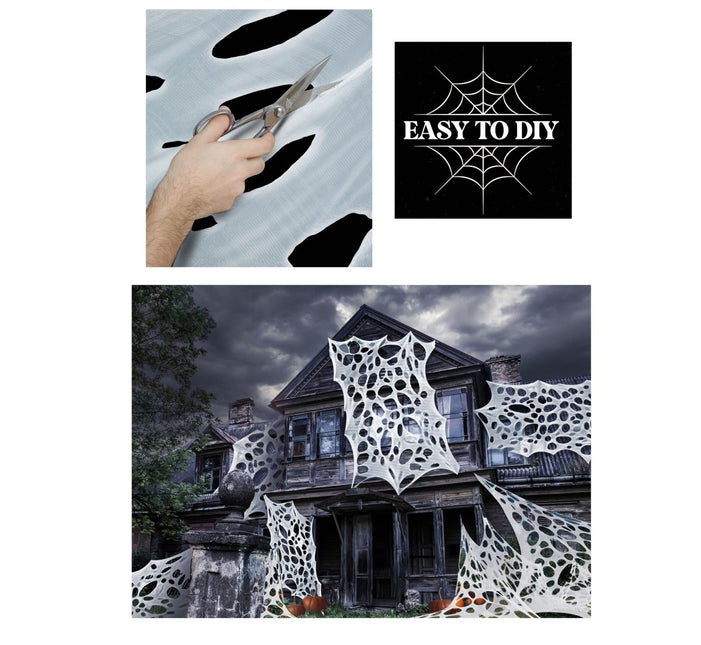 Halloween Decoratie Spinnenwebben 5m van Fiestas Guirca koop je bij Partywinkel