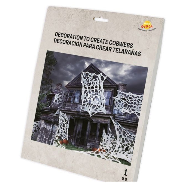 Halloween Decoratie Spinnenwebben 5m van Fiestas Guirca koop je bij Partywinkel