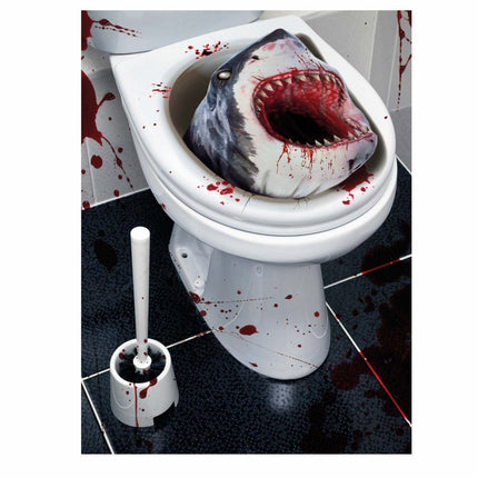 Halloween Decoratie Wc Haai van Fiestas Guirca koop je bij Partywinkel