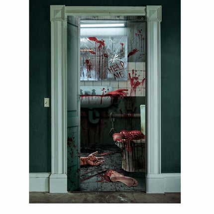 Halloween Deurposter Ledematen 1,8m van Fiestas Guirca koop je bij Partywinkel