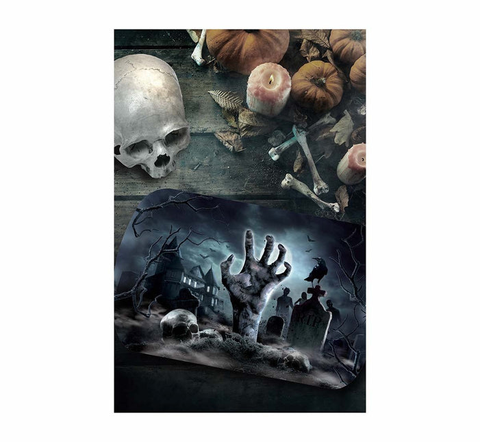 Halloween Dienblad Kerkhof 29cm van Fiestas Guirca koop je bij Partywinkel