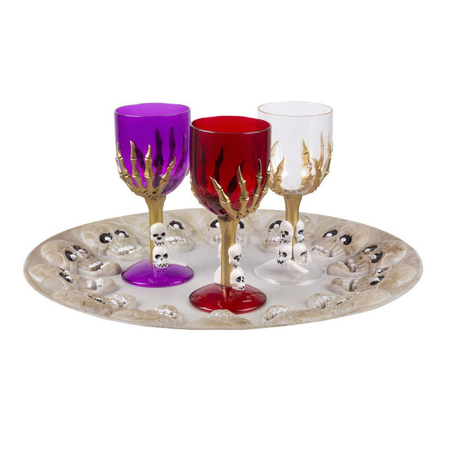 Halloween Dienblad Schedels 40cm van Boland koop je bij Partywinkel