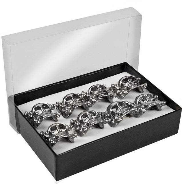 Halloween Doodshoofd Ringen 8 delig van Boland koop je bij Partywinkel