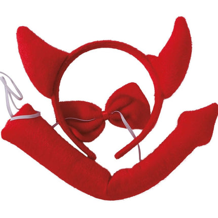 Halloween Duivel Accessoireset 3 delig van Fiestas Guirca koop je bij Partywinkel