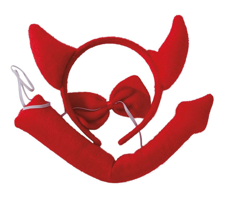 Halloween Duivel Accessoireset 3 delig van Fiestas Guirca koop je bij Partywinkel