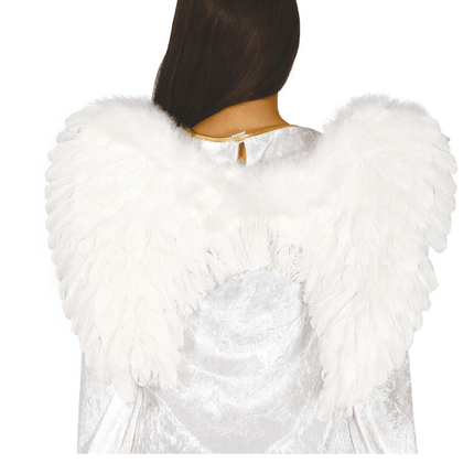 Halloween Engelen Vleugels Wit 60cm van Fiestas Guirca koop je bij Partywinkel