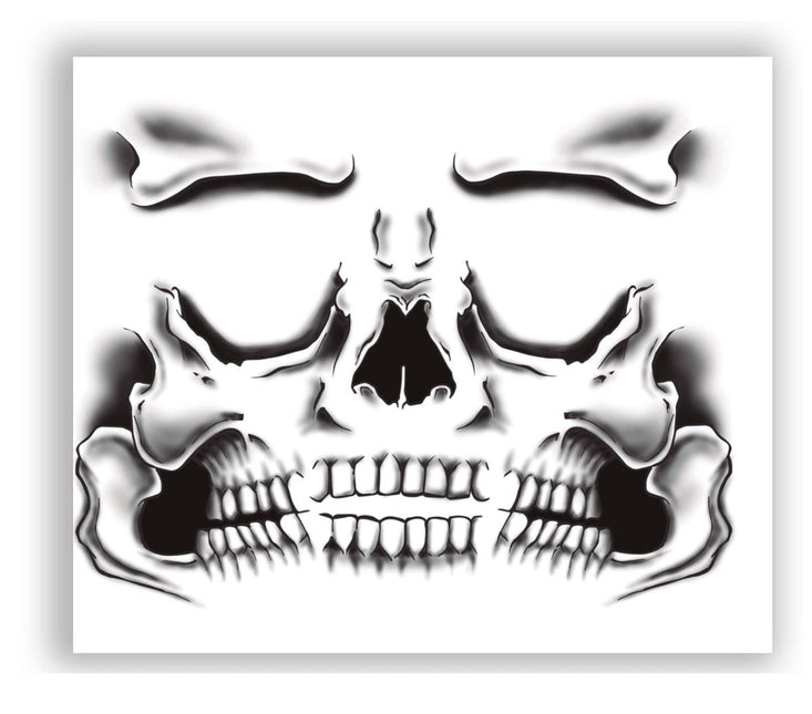 Halloween Gezicht Stickers Skelet 30x14 cm van Fiestas Guirca koop je bij Partywinkel
