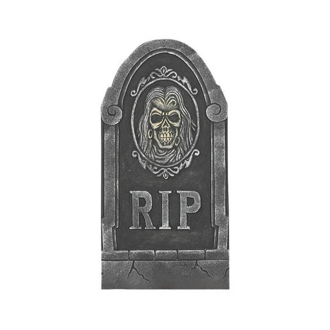 Halloween Grafsteen Schedel 65cm van Fiestas Guirca koop je bij Partywinkel
