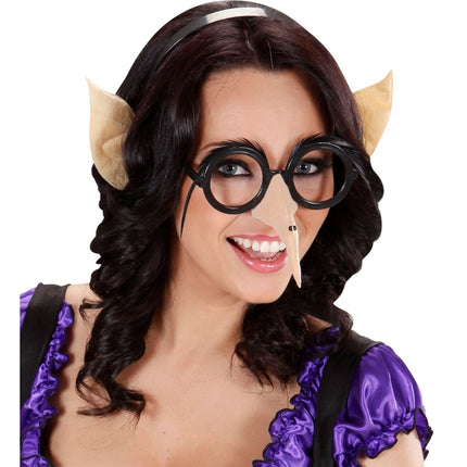 Halloween Haarband Beige Oren van Widmann koop je bij Partywinkel