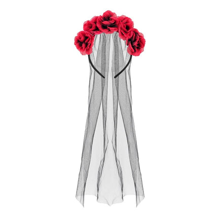 Halloween Haarband Bruidssluier van Partydeco koop je bij Partywinkel