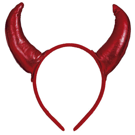 Halloween Haarband Duivelhorens Metallic van Fiestas Guirca koop je bij Partywinkel