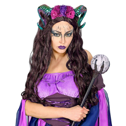 Halloween Haarband Gekleurd Hoorn van Widmann koop je bij Partywinkel