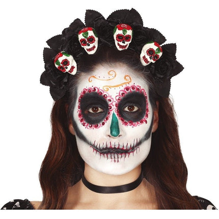 Halloween Haarband Schedels van Fiestas Guirca koop je bij Partywinkel