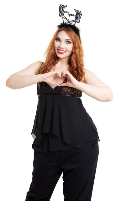 Halloween Haarband Skelet Handen van Folat koop je bij Partywinkel