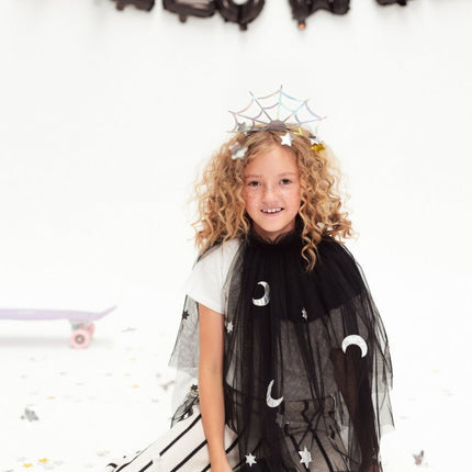 Halloween Haarband Spinnenweb 21cm van Partydeco koop je bij Partywinkel