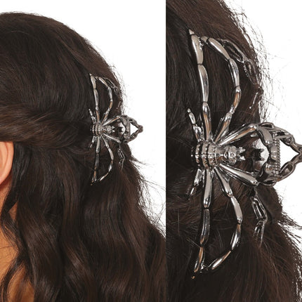 Halloween Haarclip Zwart Spin Metaal van Fiestas Guirca koop je bij Partywinkel