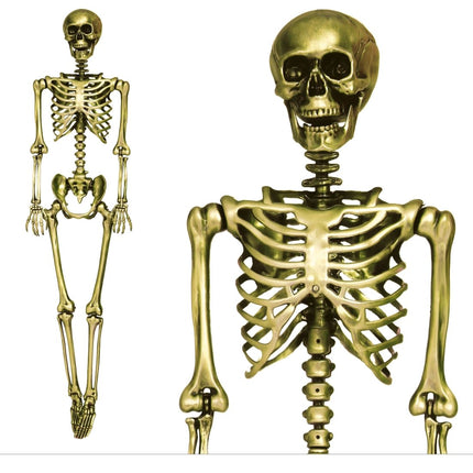 Halloween Goud Skelet 90cm van Fiestas Guirca koop je bij Partywinkel