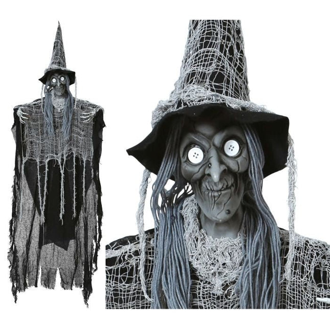Halloween Pop Zwart Heks 1,3m van Fiestas Guirca koop je bij Partywinkel