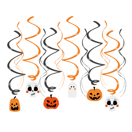Halloween Hangspiralen 70cm van Paper Dreams koop je bij Partywinkel