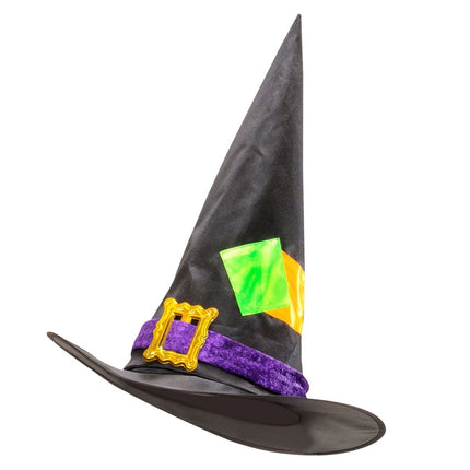 Halloween Heksenhoed Gekleurd van Widmann koop je bij Partywinkel