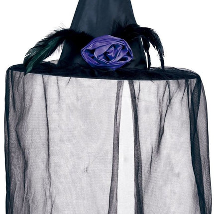 Halloween Heksenhoed Sluier van Fiestas Guirca koop je bij Partywinkel