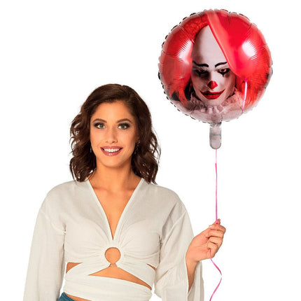 Halloween Helium Ballon Horror Clown Leeg 45cm van Boland koop je bij Partywinkel