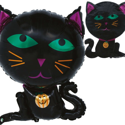 Halloween Helium Ballon Kat Leeg 60cm van Fiestas Guirca koop je bij Partywinkel