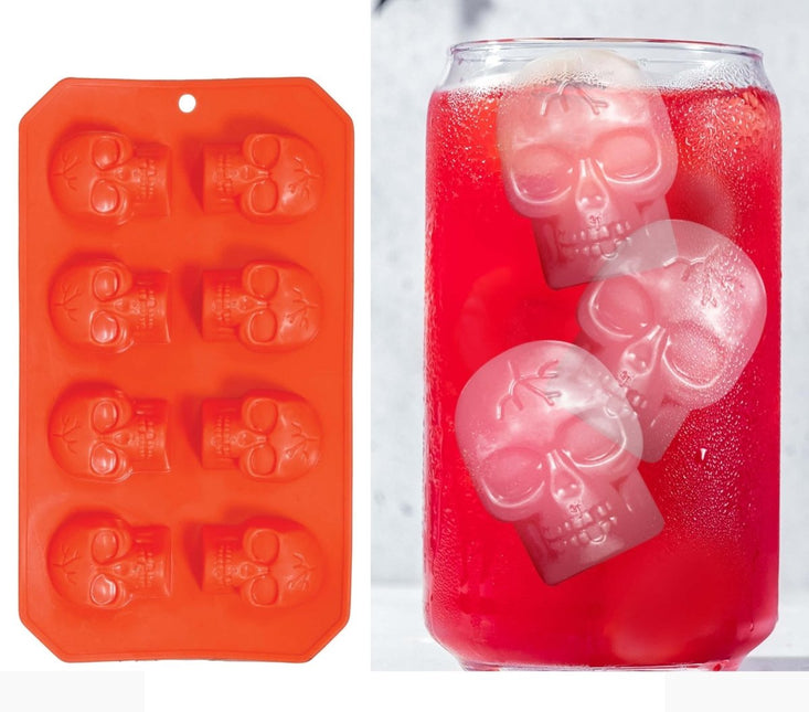 Halloween Ijsblokjesvorm Doodshoofden 21cm van Fiestas Guirca koop je bij Partywinkel