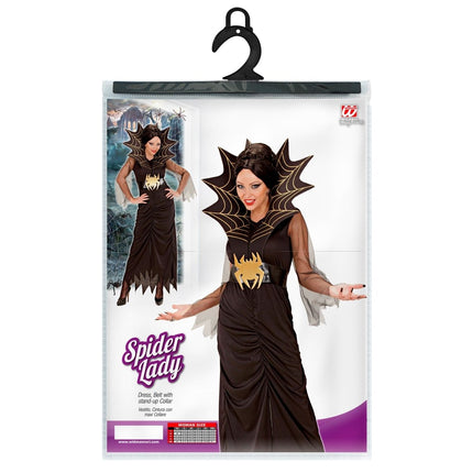 Halloween Jurk Dames Spider Lady van Widmann koop je bij Partywinkel