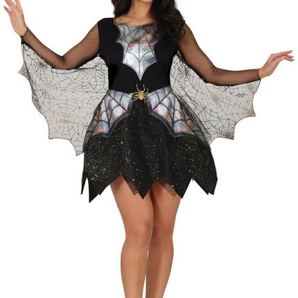 Halloween Jurk Dames Spinnenwebben En Spin van Fiestas Guirca koop je bij Partywinkel