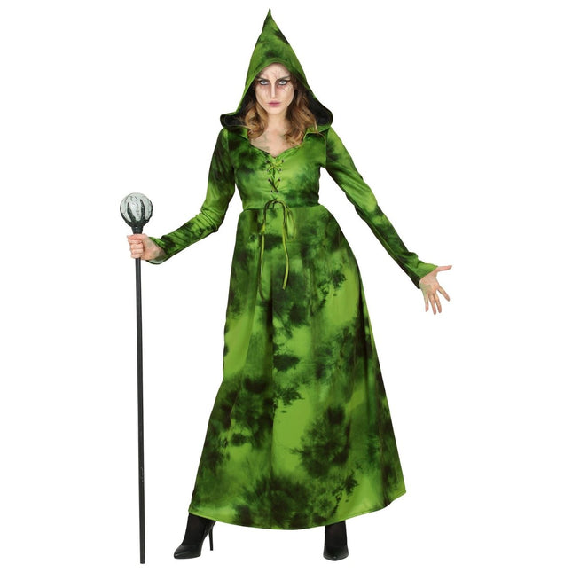 Halloween Jurk Groen Bosheks van Widmann koop je bij Partywinkel