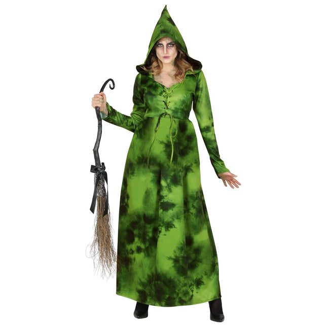 Halloween Jurk Groen Bosheks van Widmann koop je bij Partywinkel